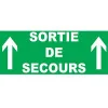 Sortie de secours en haut-Panneau évacuation et sortie de secours-Panneaux Signalétiques
