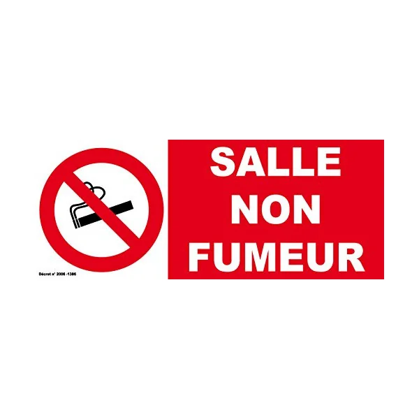 Panneau signalétique "SALLE NON FUMEUR"-Panneau interdit de fumer-Panneaux Signalétiques