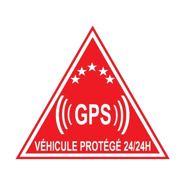 panneauxsignaletiques.fr ADHESIF DE Dissuasion pour VITRE Auto (Lot de 8 pièces)-Autocollant de dissuasion--+/- 70x80mm