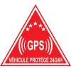 panneauxsignaletiques.fr ADHESIF DE Dissuasion pour VITRE Auto (Lot de 8 pièces)-Autocollant de dissuasion--+/- 70x80mm