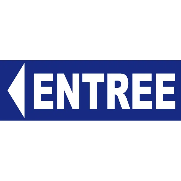 Panneau entrée à gauche-Signalétique magasin-Panneaux Signalétiques