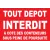 Tout dépôt interdit à côté des conteneurs sous peine de poursuite-Panneau Dépôt interdit-Panneaux Signalétiques