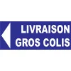 Panneau Signalétique en PVC Bleu, One Size, Directionnel, Livraison Gros Colis Direction Gauche-Panneau parking-SIGNAGE