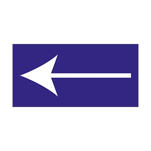 Panneau fléche à Gauche-Obligation-Panneaux Signalétiques