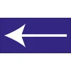 Panneau fléche à Gauche-Obligation-Panneaux Signalétiques