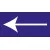 Panneau fléche à Gauche-Obligation-Panneaux Signalétiques