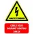 Etiquette câble sous Courant continu 24h 24". Lot de 10ex-Autocollant danger et avertissement-Panneaux Signalétiques