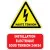 Etiquette Installation Électrique sous Tension 24H/24. Lot de 10ex-Autocollant danger et avertissement-Panneaux Signalétiques