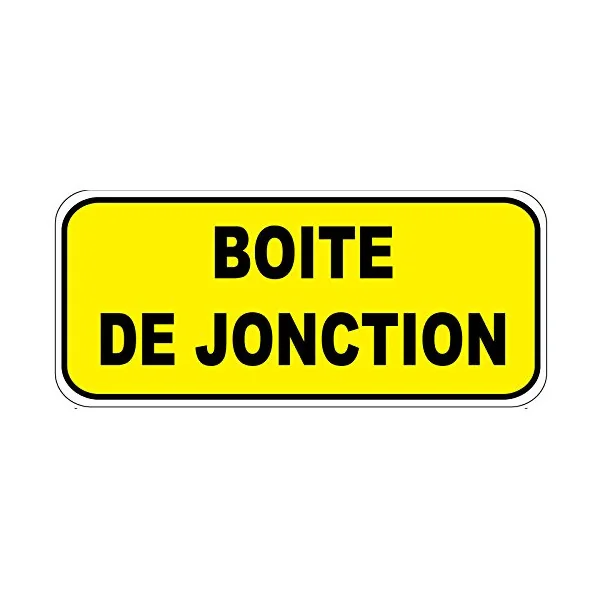 Etiquette Boite de jonction. Lot de 20ex-Autocollant danger et avertissement-Panneaux Signalétiques