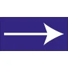 Panneau fléche à Droite-Obligation-Panneaux Signalétiques