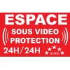 Panneau Espace sous vidéo Protection 24/24-Panneau vidéo surveillance-Panneaux Signalétiques