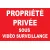 panneau signalétique "Propriété privée sous vidéo surveillance" 300x200mm-Panneau stationnement-Panneaux Signalétiques