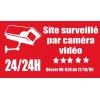 Panneau site surveillé par caméra vidéo-Panneau vidéo surveillance-Panneaux Signalétiques