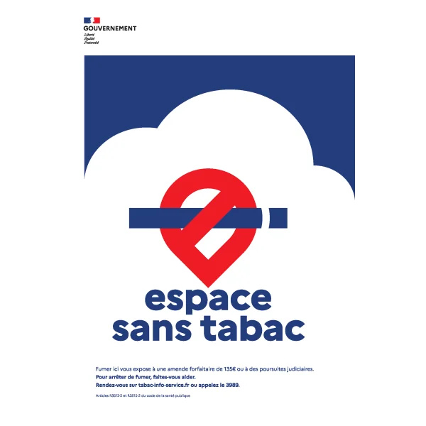 Espace sans tabac-Panneau interdit de fumer-Panneaux Signalétiques