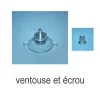 Ventouse et écrou-Fixations-Panneaux Signalétiques