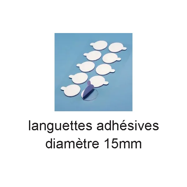 pastille double face diamètre 15mm-Fixations-Panneaux Signalétiques