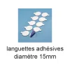 pastille double face diamètre 15mm-Fixations-Panneaux Signalétiques