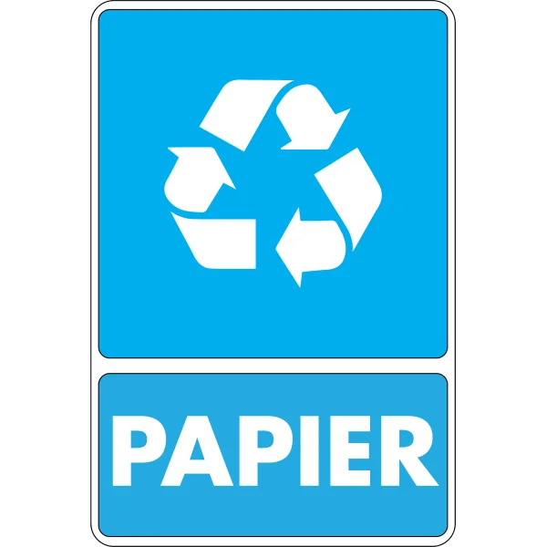 Lot 5 adhésifs Tri des déchets-Par Métiers-Panneaux Signalétiques