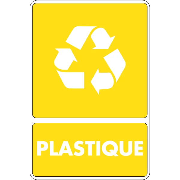 Lot 5 adhésifs Tri des déchets-Par Métiers-Panneaux Signalétiques