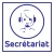Plaque de porte Secrétariat-Panneau bureau-Panneaux Signalétiques