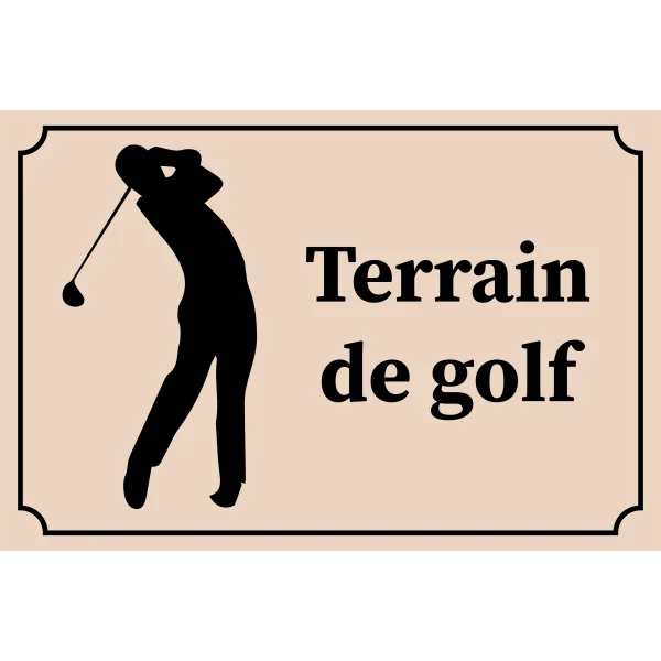 Panneau Terrain de golf-Information-Panneaux Signalétiques