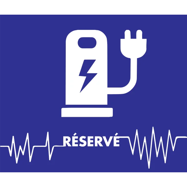 Stationnement réservé Recharge Véhicule électrique-Panneau parking-Panneaux Signalétiques