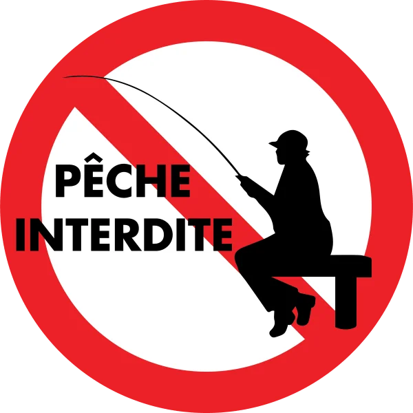 Panneau Pêche interdite-Panneau pêche interdite-Panneaux Signalétiques