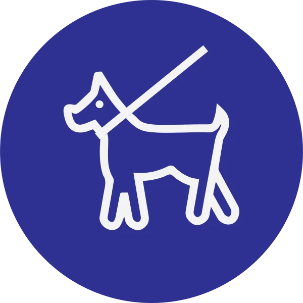 Chien en laisse autorisé-Panneau hôtel, restaurant, gîte-Panneaux Signalétiques