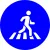 Adhésif "Utilisez le passage piétons !" M024-Obligation-Panneaux Signalétiques