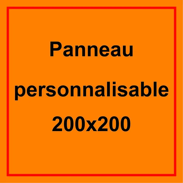 Panneau personnalisé 200x200mm-Panneau personnalisé-Panneaux Signalétiques