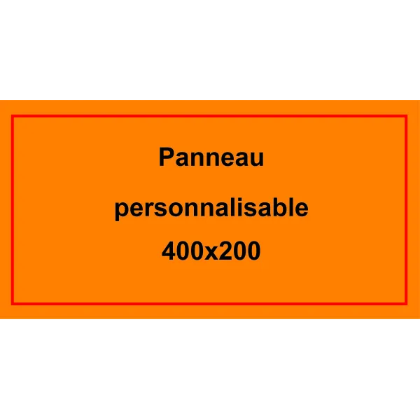 Panneau personnalisé 400x200mm-Panneau personnalisé-Panneaux Signalétiques