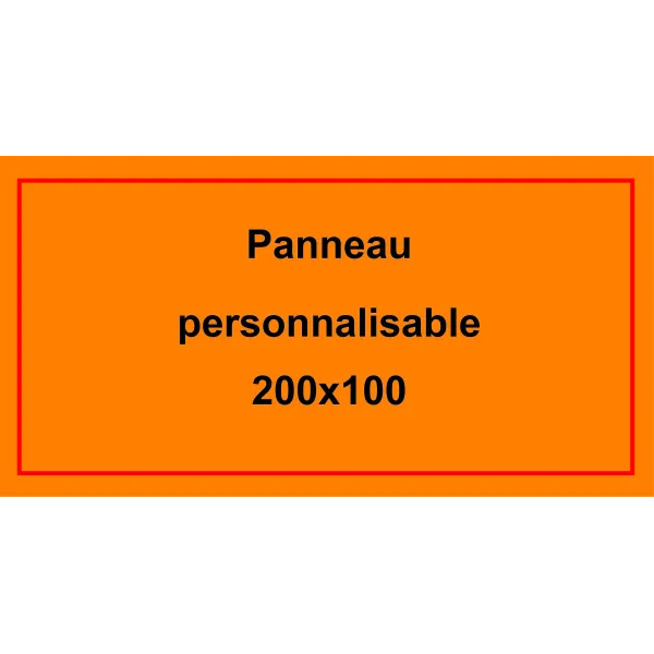 Panneau personnalisé 200x100mm-Panneau personnalisé-Panneaux Signalétiques