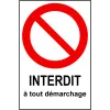 Panneau personnalisé avec pictogramme d'interdiction-Panneau personnalisé-Panneaux Signalétiques