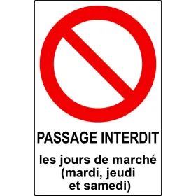 Panneau personnalisé avec pictogramme d'interdiction-Panneau personnalisé-Panneaux Signalétiques