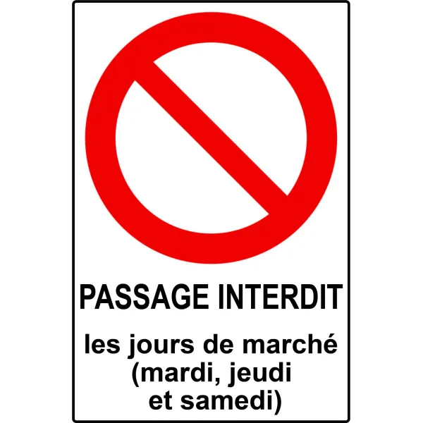 Panneau personnalisé avec pictogramme d'interdiction-Panneau personnalisé-Panneaux Signalétiques