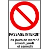 Panneau personnalisé avec pictogramme d'interdiction-Panneau personnalisé-Panneaux Signalétiques