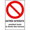 Panneau personnalisé avec pictogramme d'interdiction-Panneau personnalisé-Panneaux Signalétiques