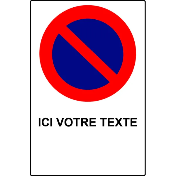 Panneau personnalisé avec pictogramme stationnement-Panneau personnalisé-Panneaux Signalétiques