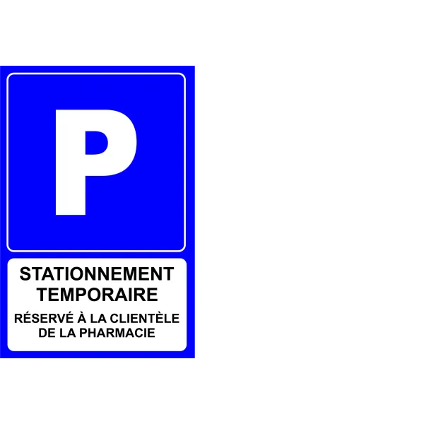 Panneau personnalisé avec pictogramme parking-Panneau personnalisé-Panneaux Signalétiques