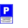 Panneau personnalisé avec pictogramme parking-Panneau personnalisé-Panneaux Signalétiques