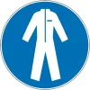 Lot de 3 adhésifs Port des EPI obligatoire : protections corporelles-Pictogramme EPI-Panneaux Signalétiques