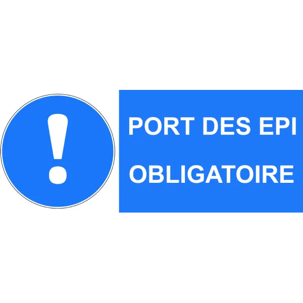 Panneau Port des EPI obligatoire-Pictogramme EPI-Panneaux Signalétiques