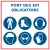 Panneau Port des EPI obligatoire avec pictos-Pictogramme EPI-Panneaux Signalétiques