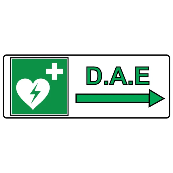 Panneau Défibrillateur à droite-Panneau évacuation et sortie de secours-Panneaux Signalétiques