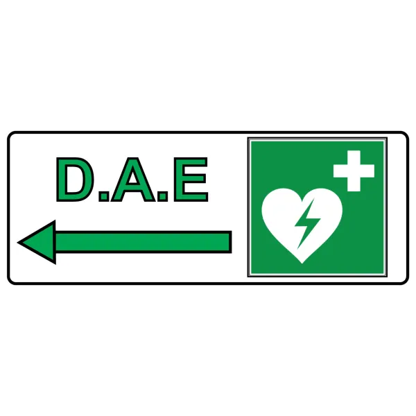 Panneau Défibrillateur à gauche-Panneau évacuation et sortie de secours-Panneaux Signalétiques