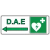Panneau Défibrillateur à gauche-Panneau évacuation et sortie de secours-Panneaux Signalétiques