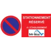 Panneau personnalisé Interdit de stationner-Panneau stationnement-Panneaux Signalétiques