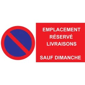 Panneau personnalisé Interdit de stationner-Panneau stationnement-Panneaux Signalétiques