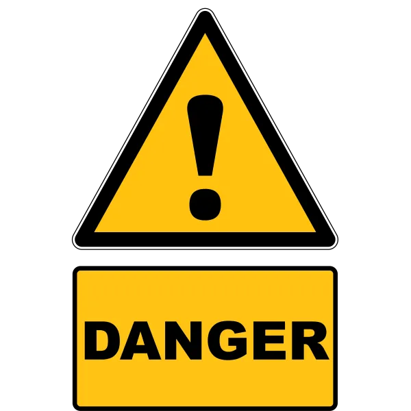 W001 Danger avec picto général-Panneau attention Danger-Panneaux Signalétiques