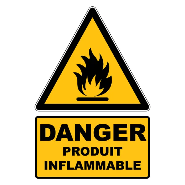 W021 Danger Produit inflammable-Panneau attention Danger-Panneaux Signalétiques